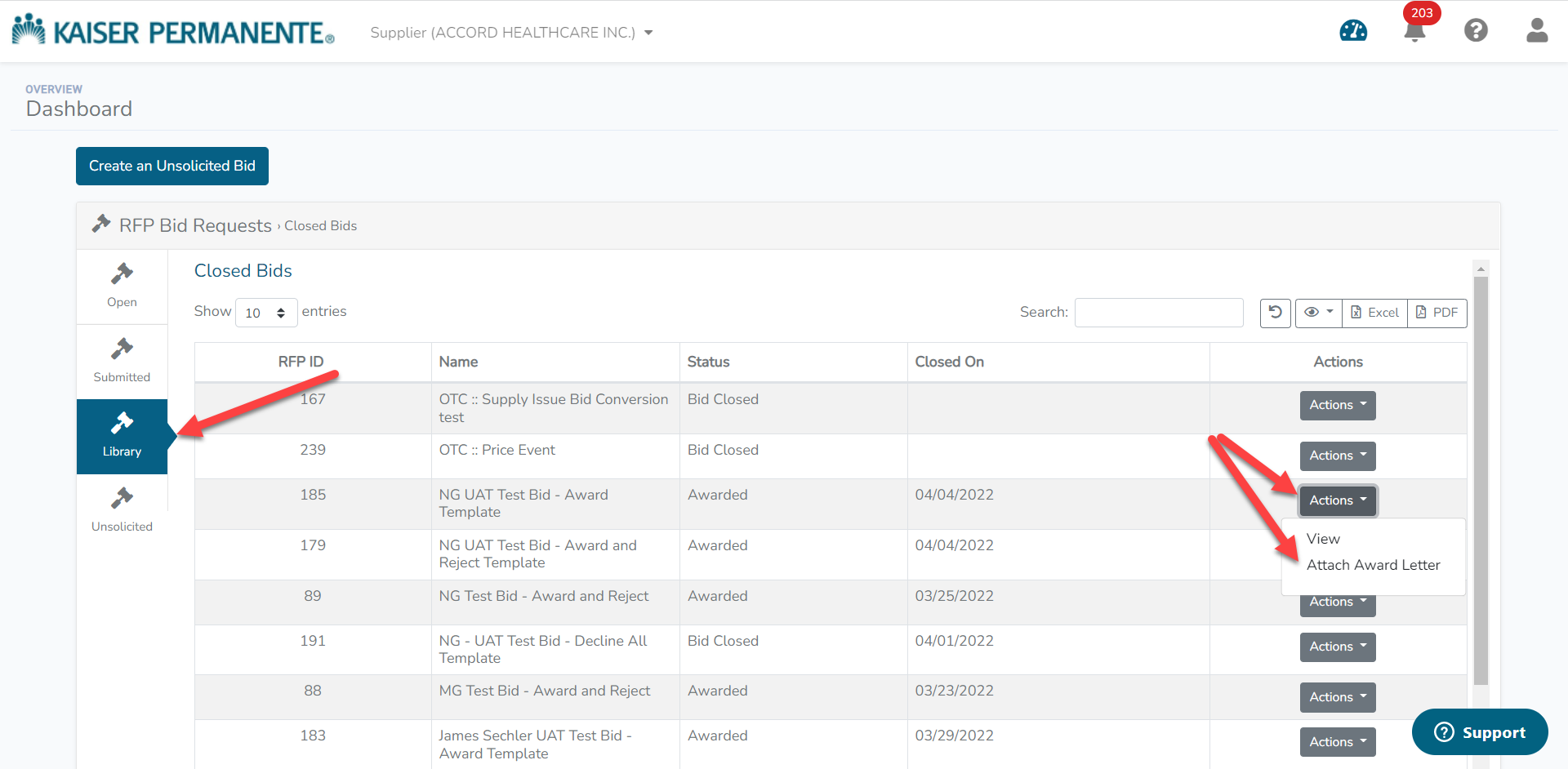 How to Upload an Agreement to Your Library – KP Bid Connect